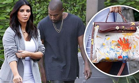 Kim Kardashian Shows Off Hermes Bag Painted By North West